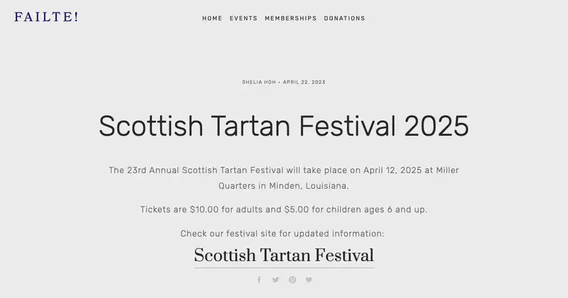 Scottish Tartan Festival