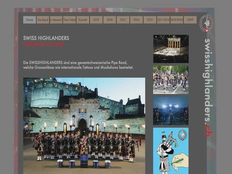 Website preview for swisshighlanders.ch